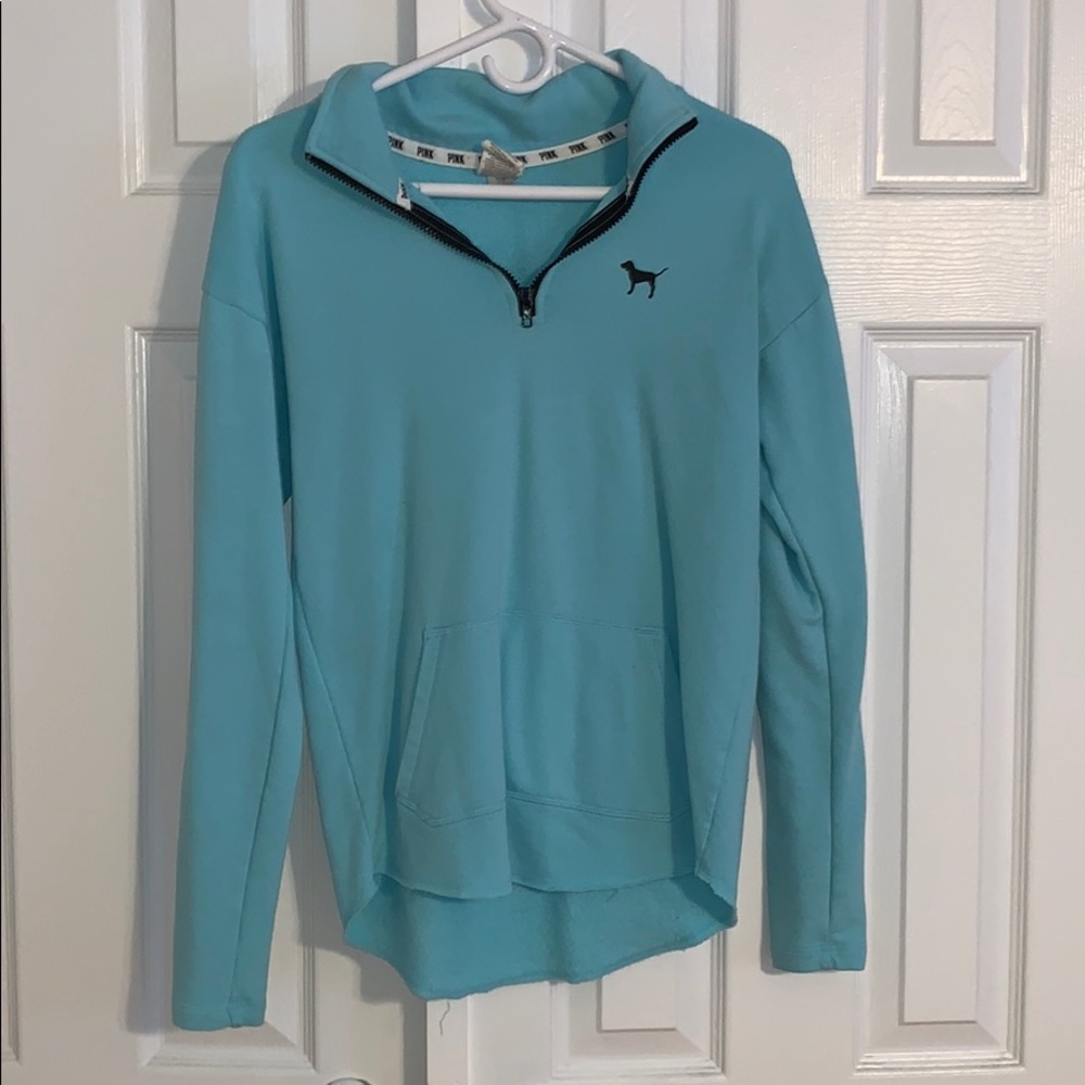 Blue zip up sweatshirt